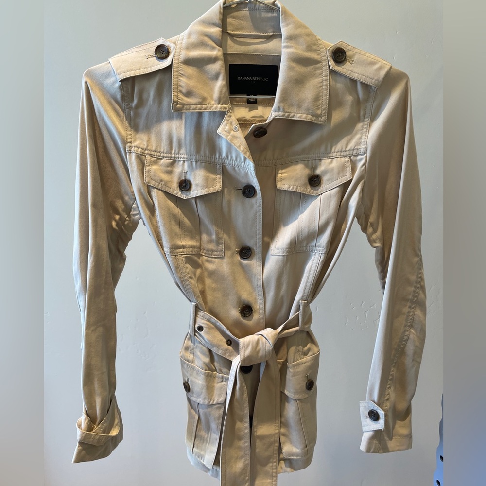 Khaki Banana Republic utility jacket